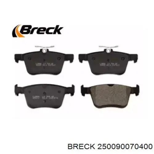 25009 00 704 00 Breck pastillas de freno traseras