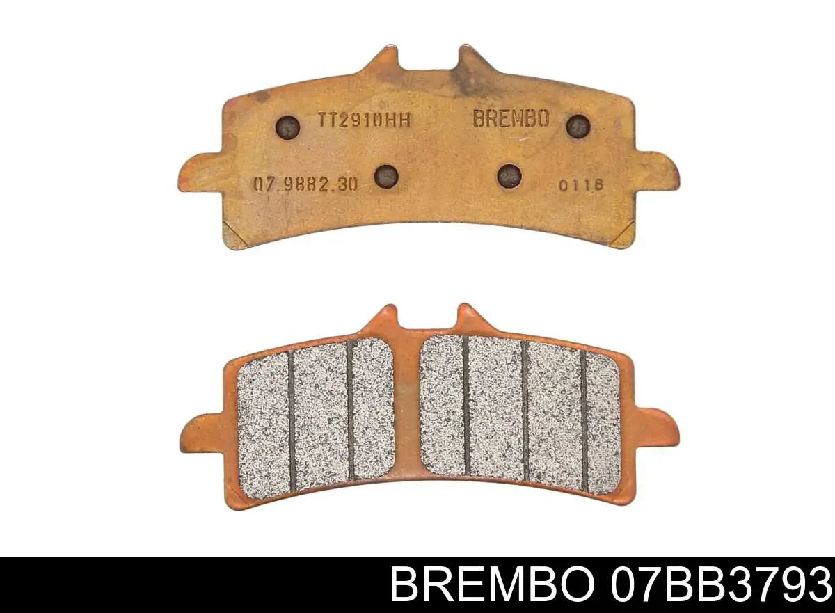 07BB19SA Brembo pastillas de freno delanteras