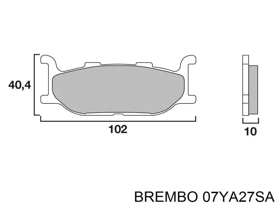 07YA27SA Brembo pastillas de freno delanteras