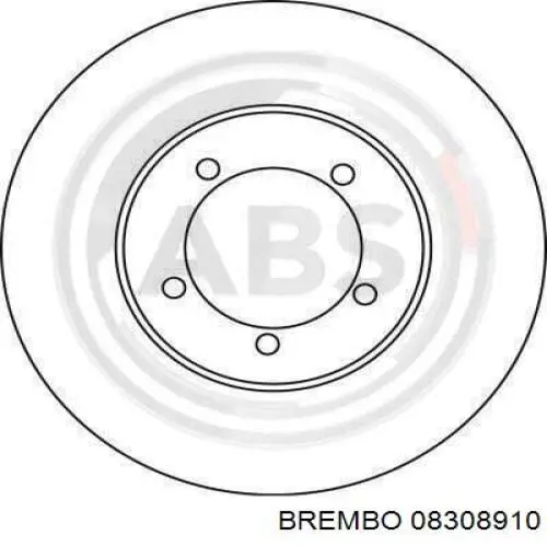 08.3089.10 Brembo freno de disco delantero