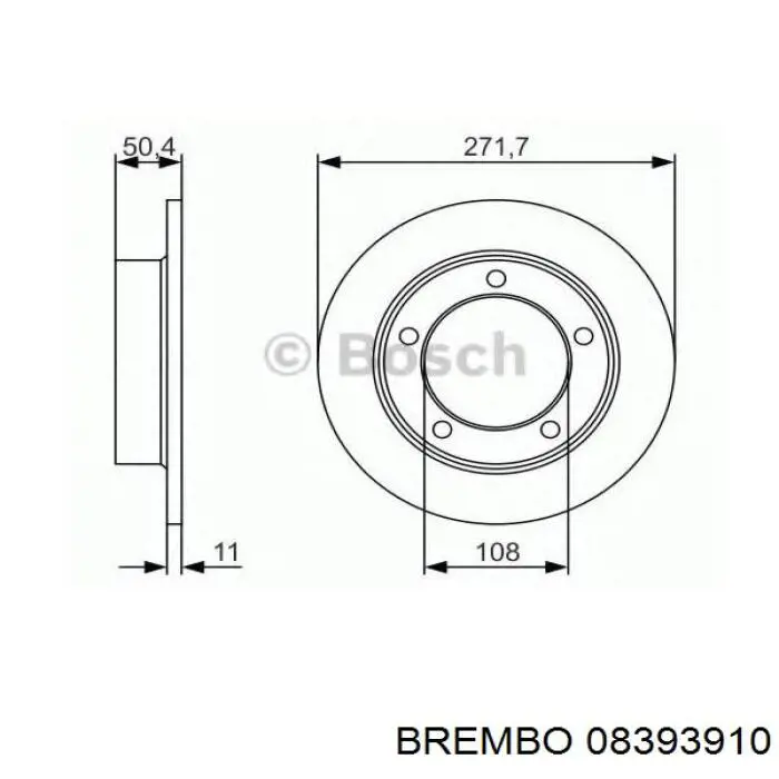 08.3939.10 Brembo freno de disco delantero