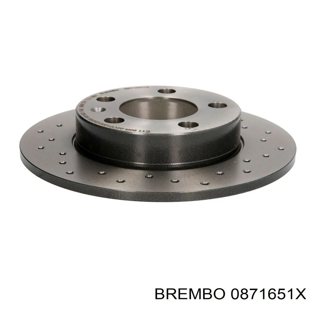 08.7165.1X Brembo disco de freno trasero