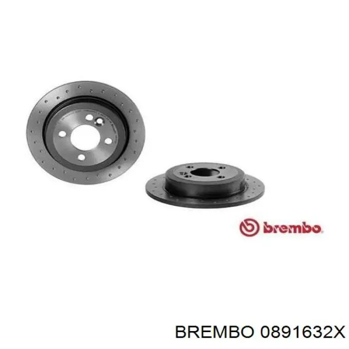 0891632X Brembo disco de freno trasero