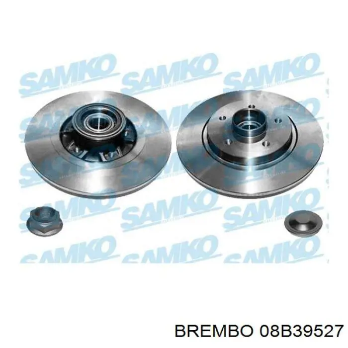 08.B395.27 Brembo disco de freno trasero