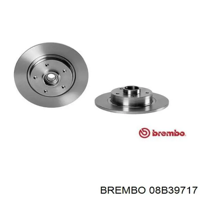 08B39717 Brembo disco de freno trasero