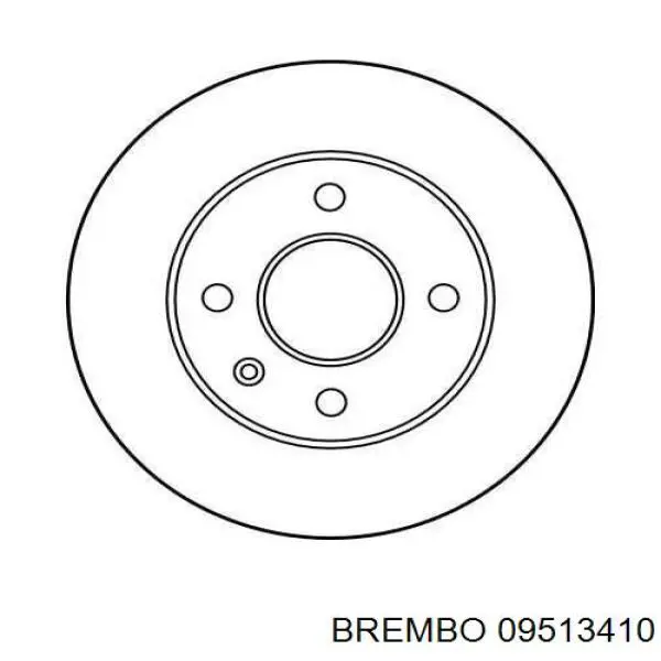 09.5134.10 Brembo freno de disco delantero