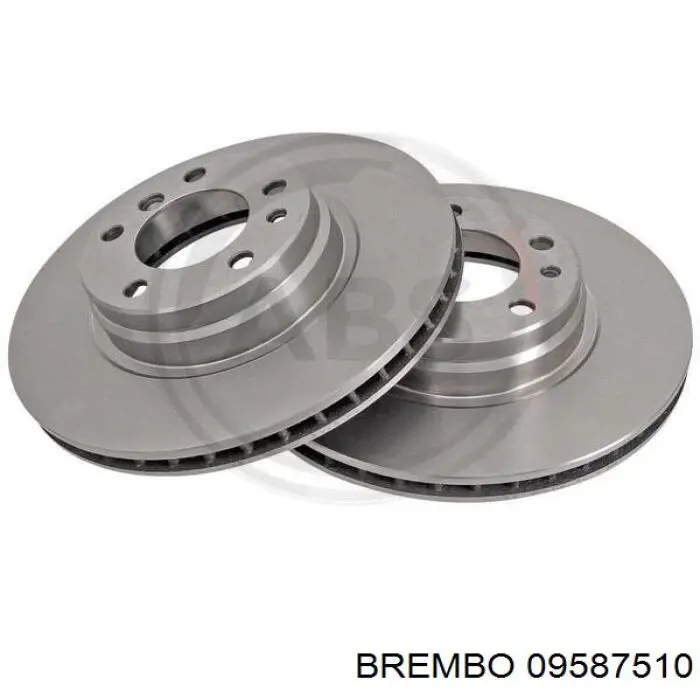 09587510 Brembo freno de disco delantero