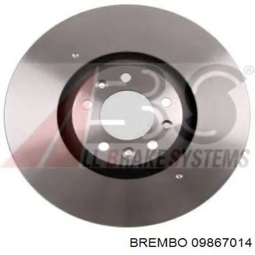 09867014 Brembo freno de disco delantero