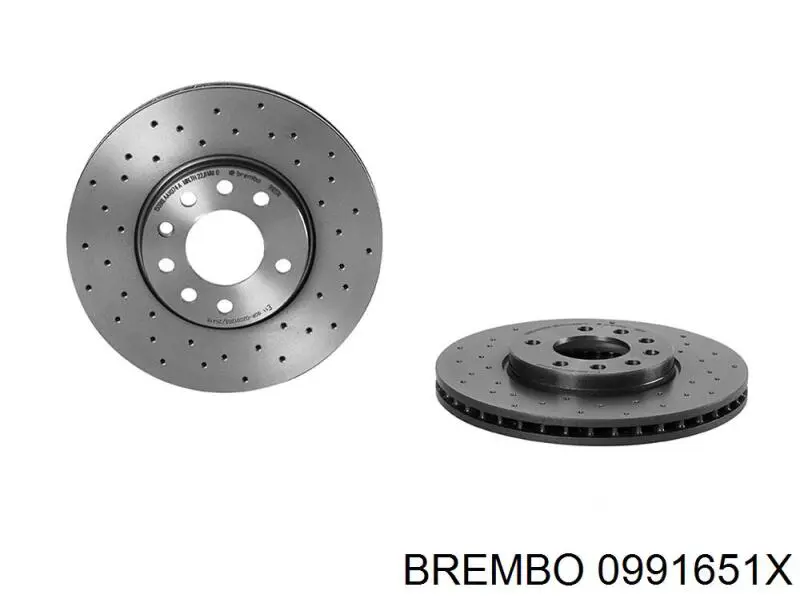 09.9165.1X Brembo freno de disco delantero