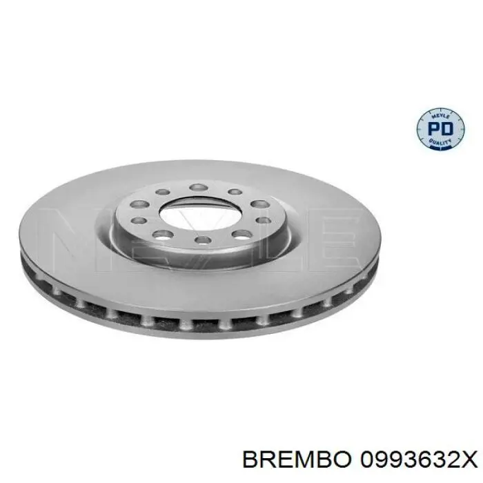 0993632X Brembo freno de disco delantero