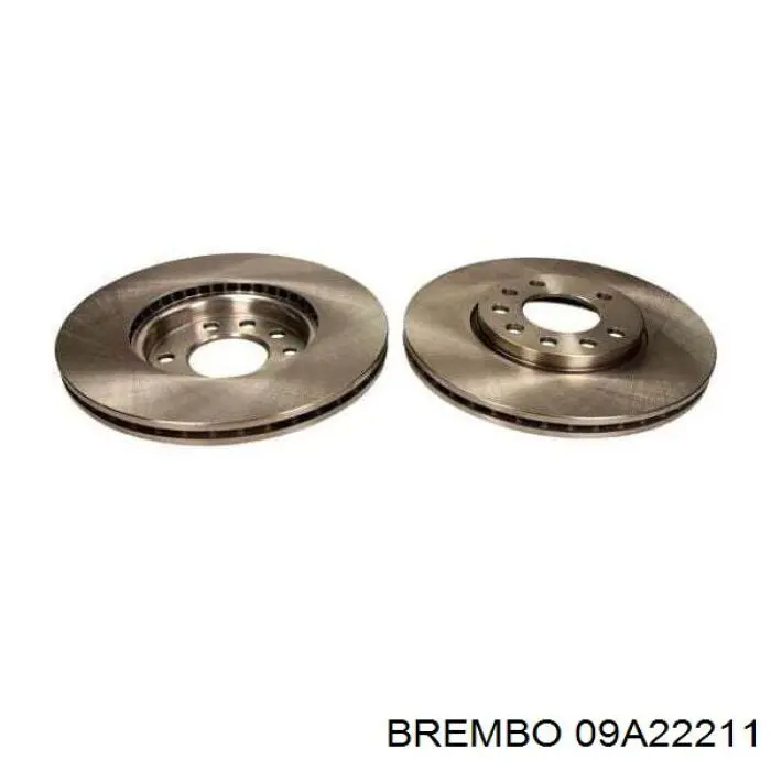 09.A222.11 Brembo freno de disco delantero