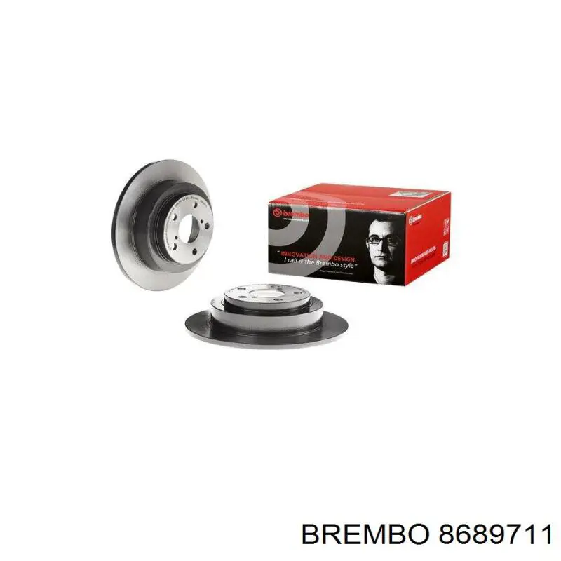 8689711 Brembo disco de freno trasero