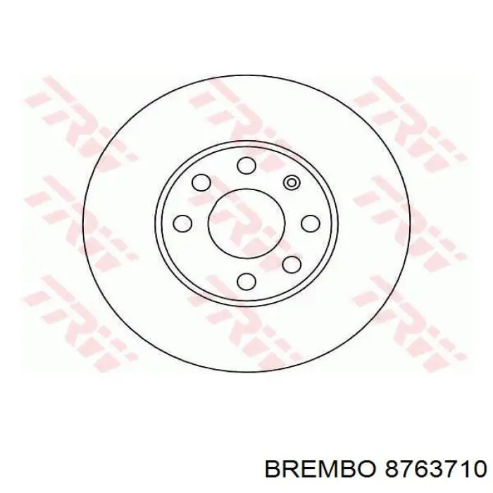 8763710 Brembo freno de disco delantero