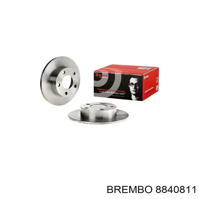 8840811 Brembo disco de freno trasero