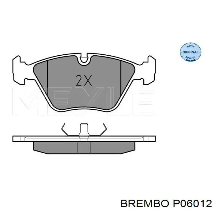 P06012 Brembo pastillas de freno delanteras