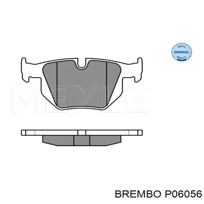 P06056 Brembo pastillas de freno traseras