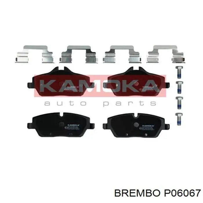 P06067 Brembo pastillas de freno delanteras