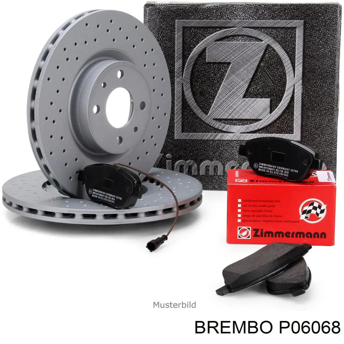 P06068 Brembo pastillas de freno delanteras