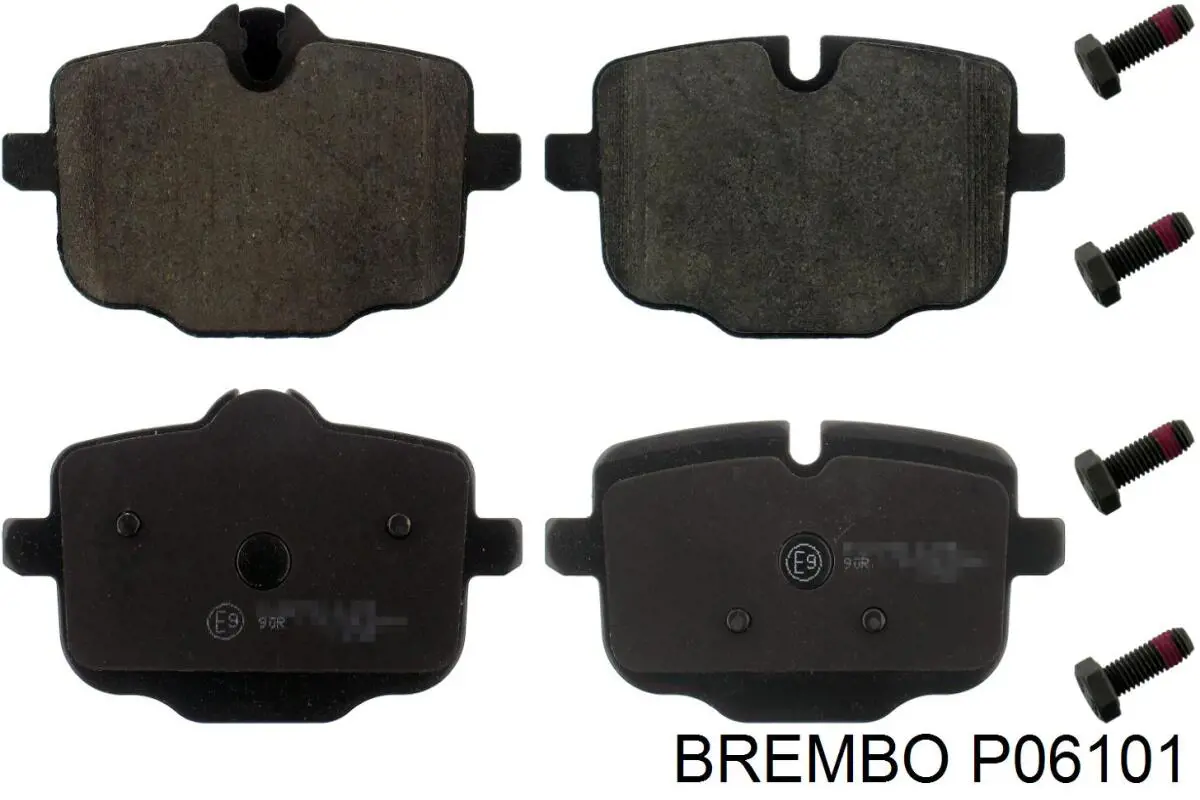 P 06 101 Brembo pastillas de freno traseras