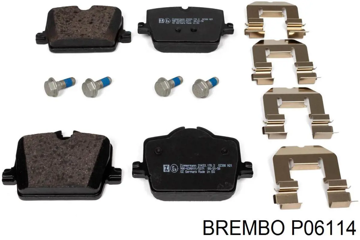 P06114 Brembo pastillas de freno traseras