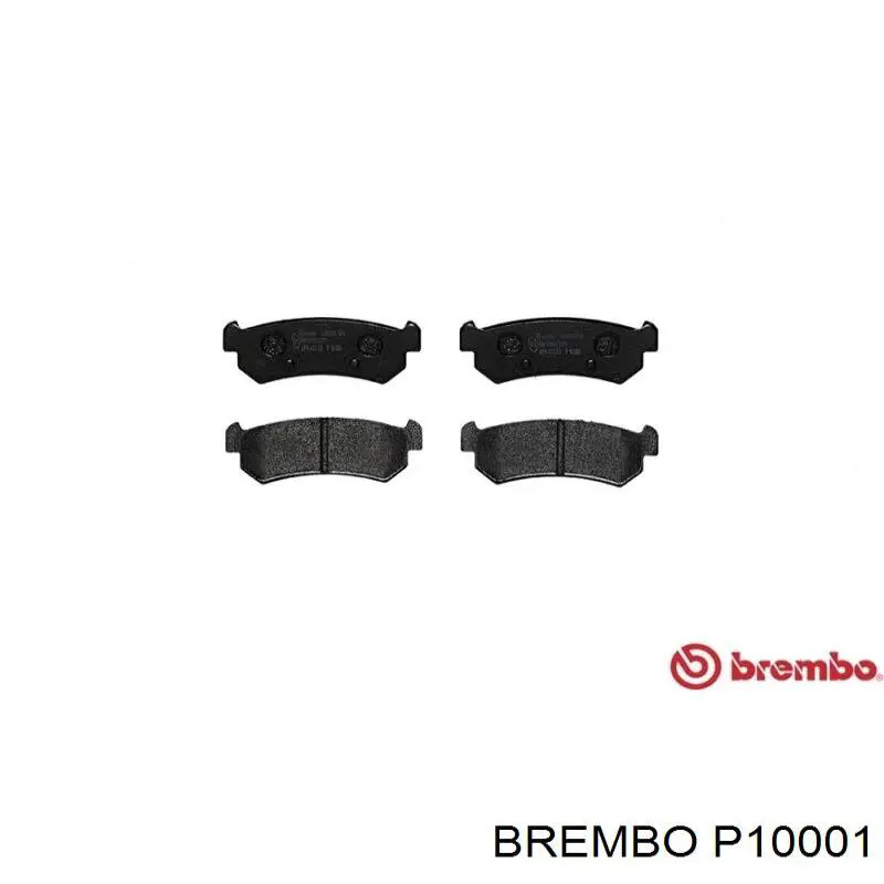 P10001 Brembo pastillas de freno traseras