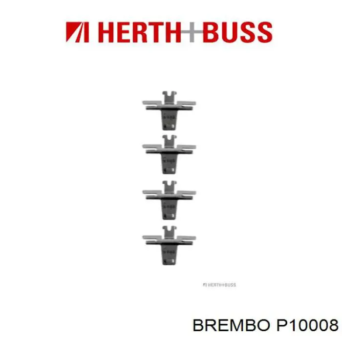 P10008 Brembo pastillas de freno traseras