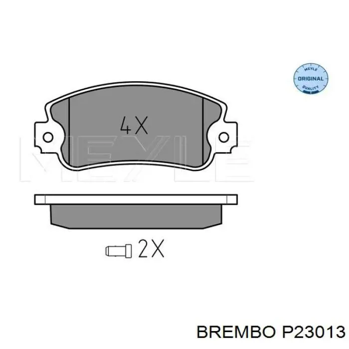 P23013 Brembo pastillas de freno delanteras