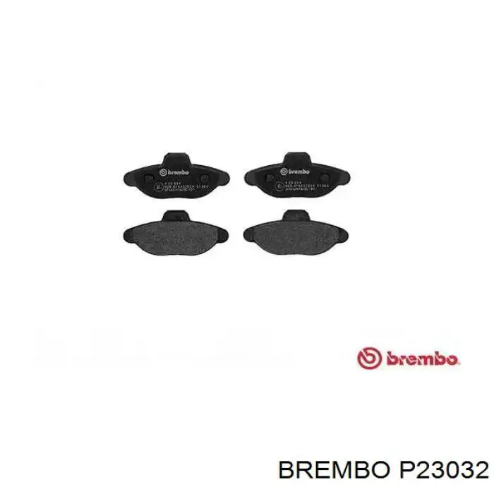 P 23 032 Brembo pastillas de freno traseras