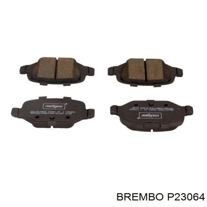 P23064 Brembo pastillas de freno traseras