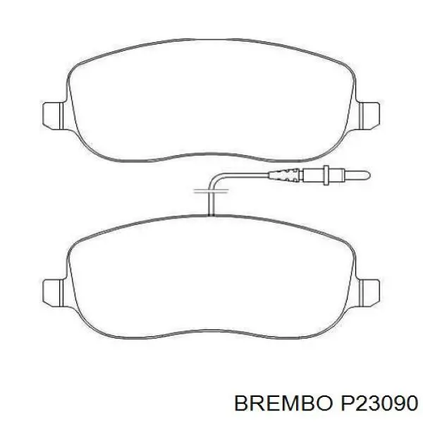 P 23 090 Brembo pastillas de freno delanteras