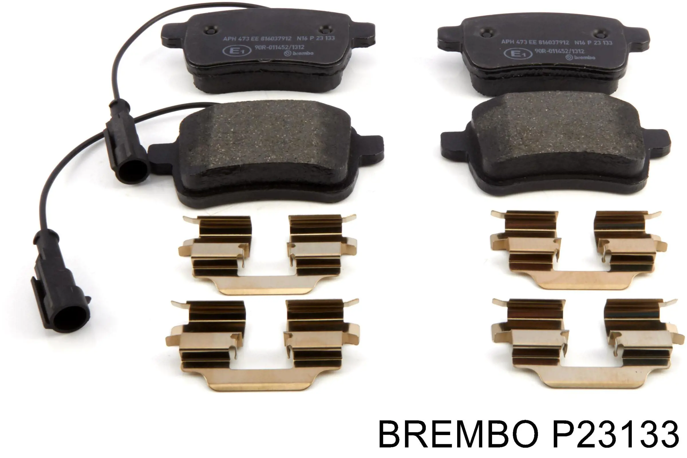 P 23 133 Brembo pastillas de freno traseras