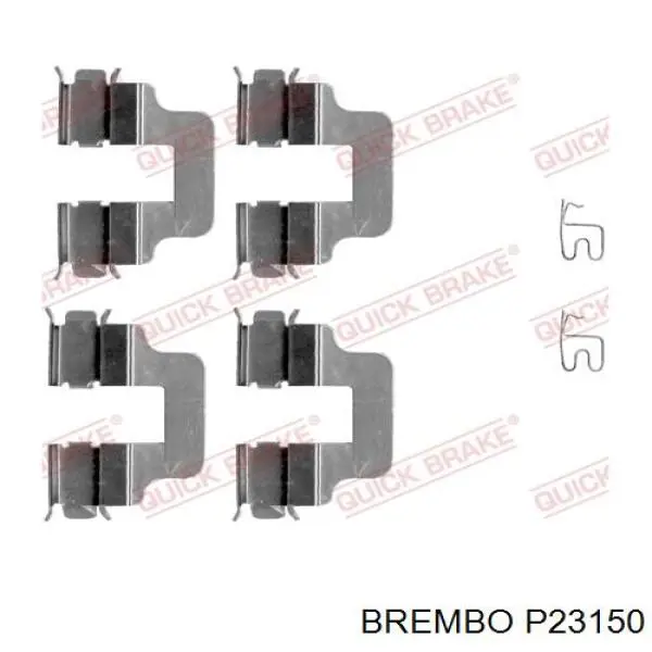 P23150 Brembo pastillas de freno traseras