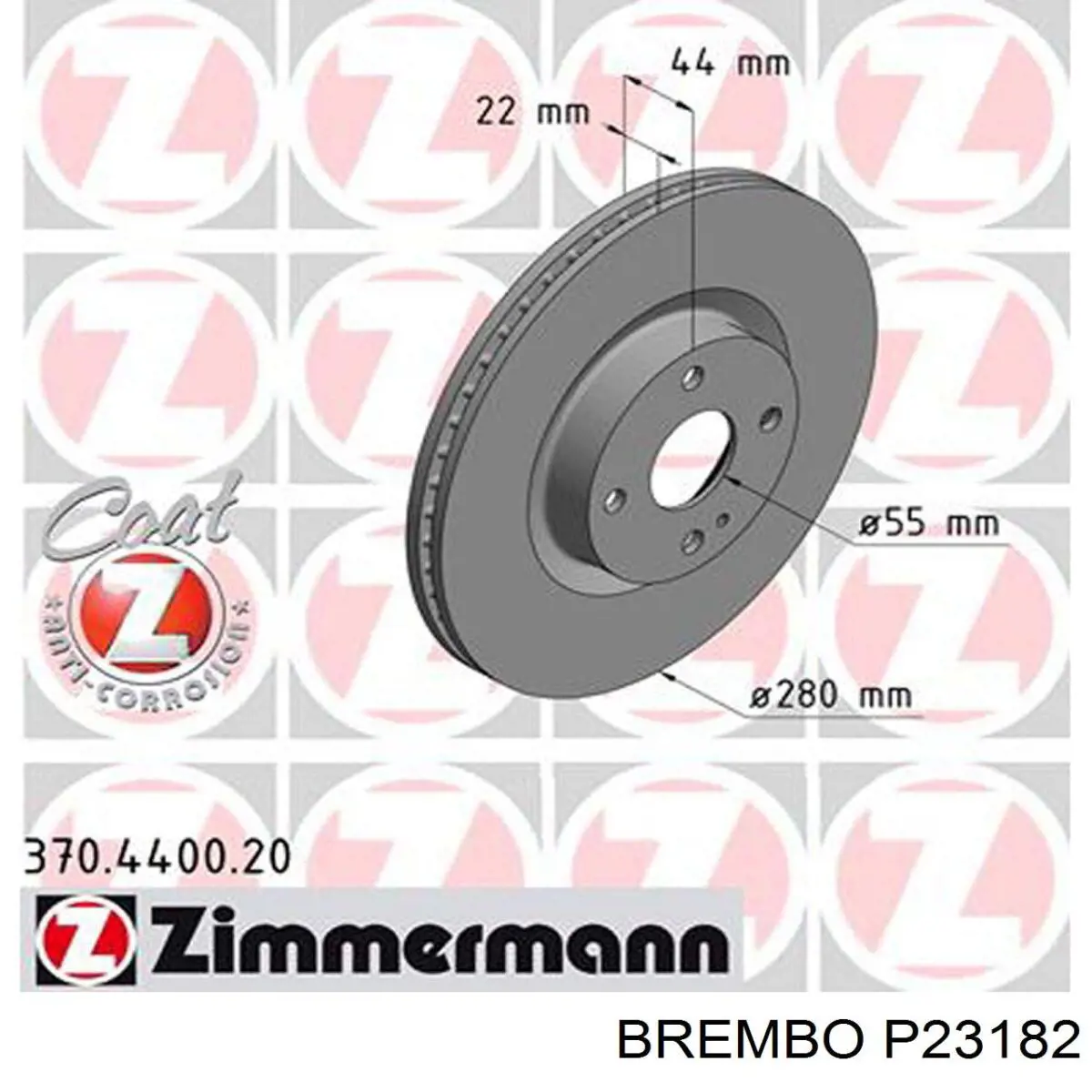 P 23 182 Brembo pastillas de freno delanteras