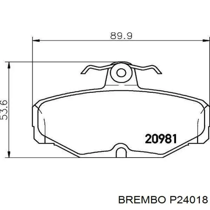 P24018 Brembo pastillas de freno traseras