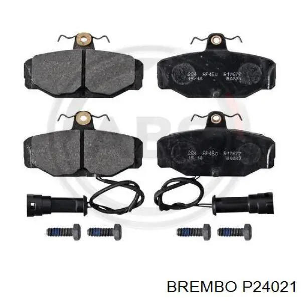 P24021 Brembo pastillas de freno traseras