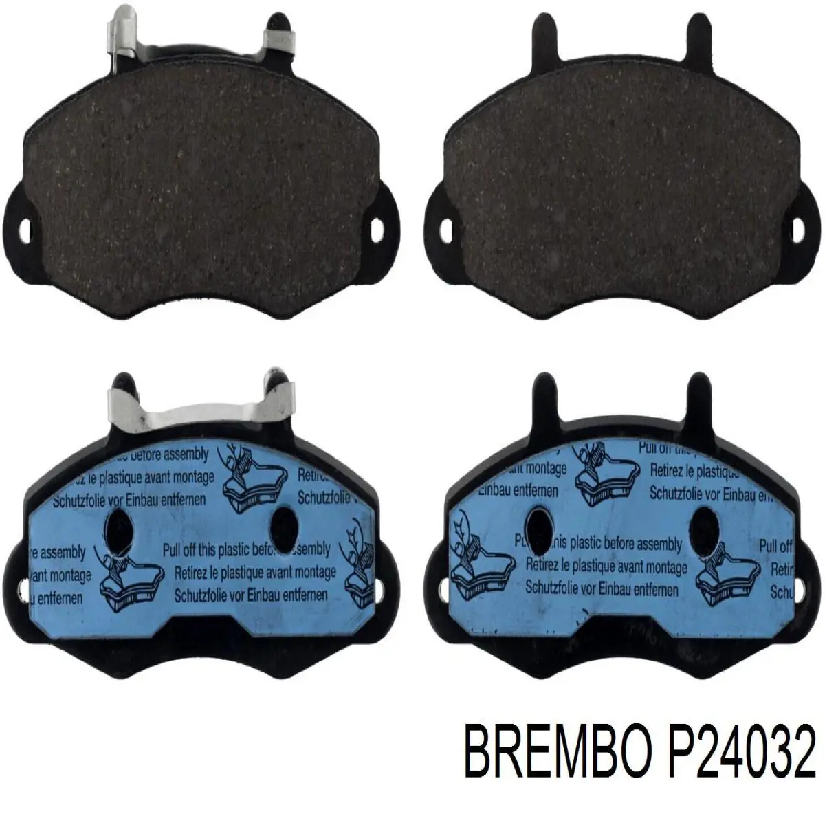 P 24 032 Brembo pastillas de freno delanteras