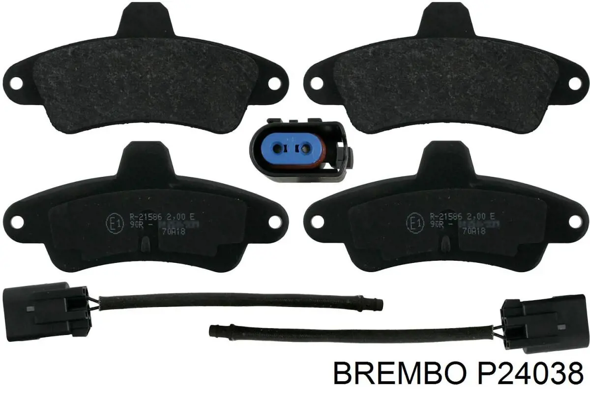 P24038 Brembo pastillas de freno traseras