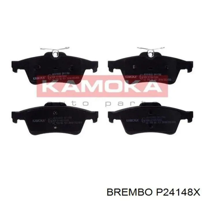 P24148X Brembo pastillas de freno traseras