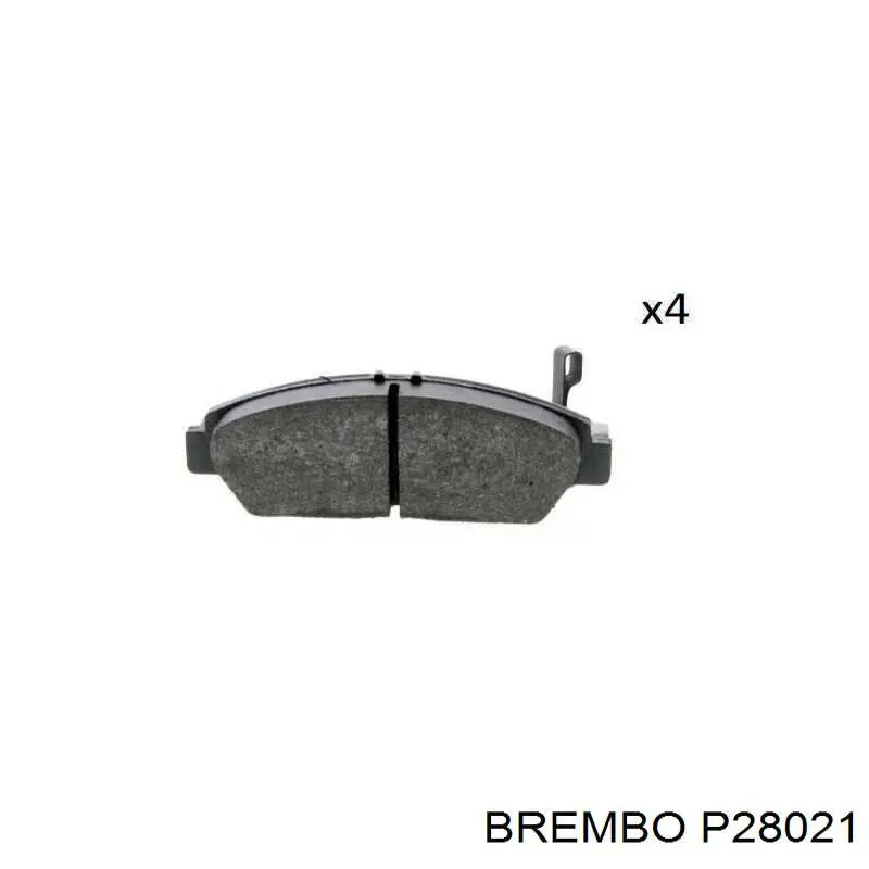 P28021 Brembo pastillas de freno delanteras