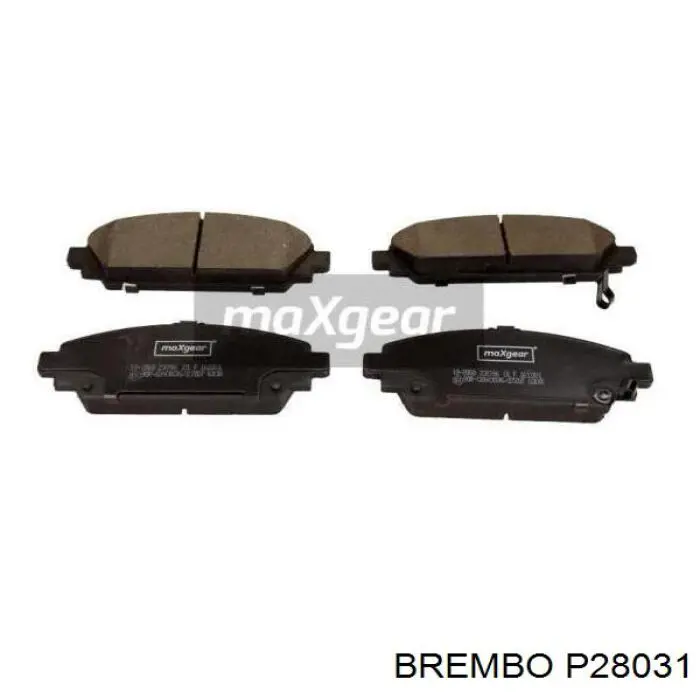 P 28 031 Brembo pastillas de freno delanteras