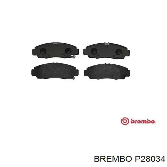 P28034 Brembo pastillas de freno delanteras