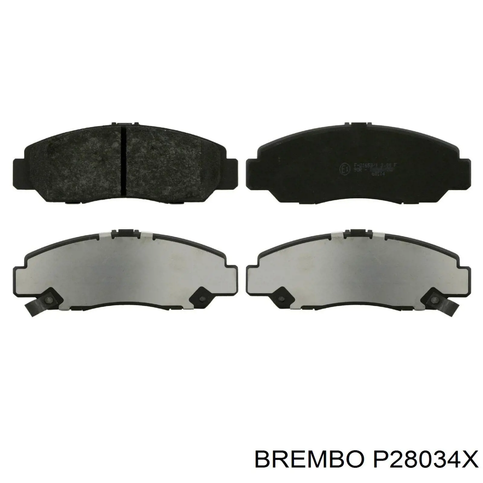 P28034X Brembo pastillas de freno delanteras