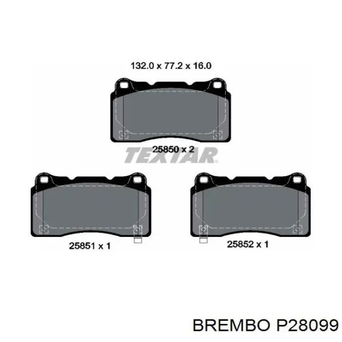 P28099 Brembo 