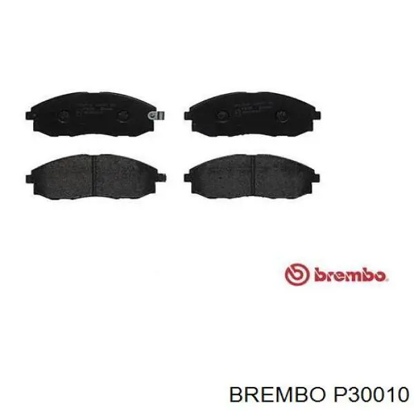 P 30 010 Brembo pastillas de freno delanteras