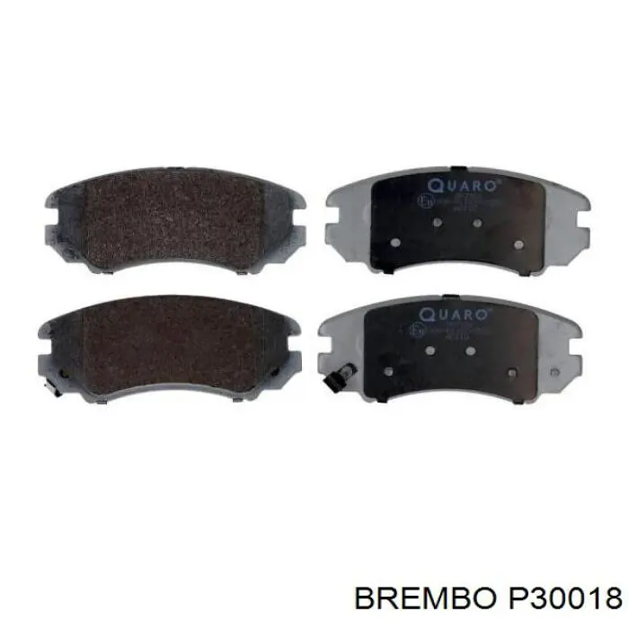 P30018 Brembo pastillas de freno delanteras