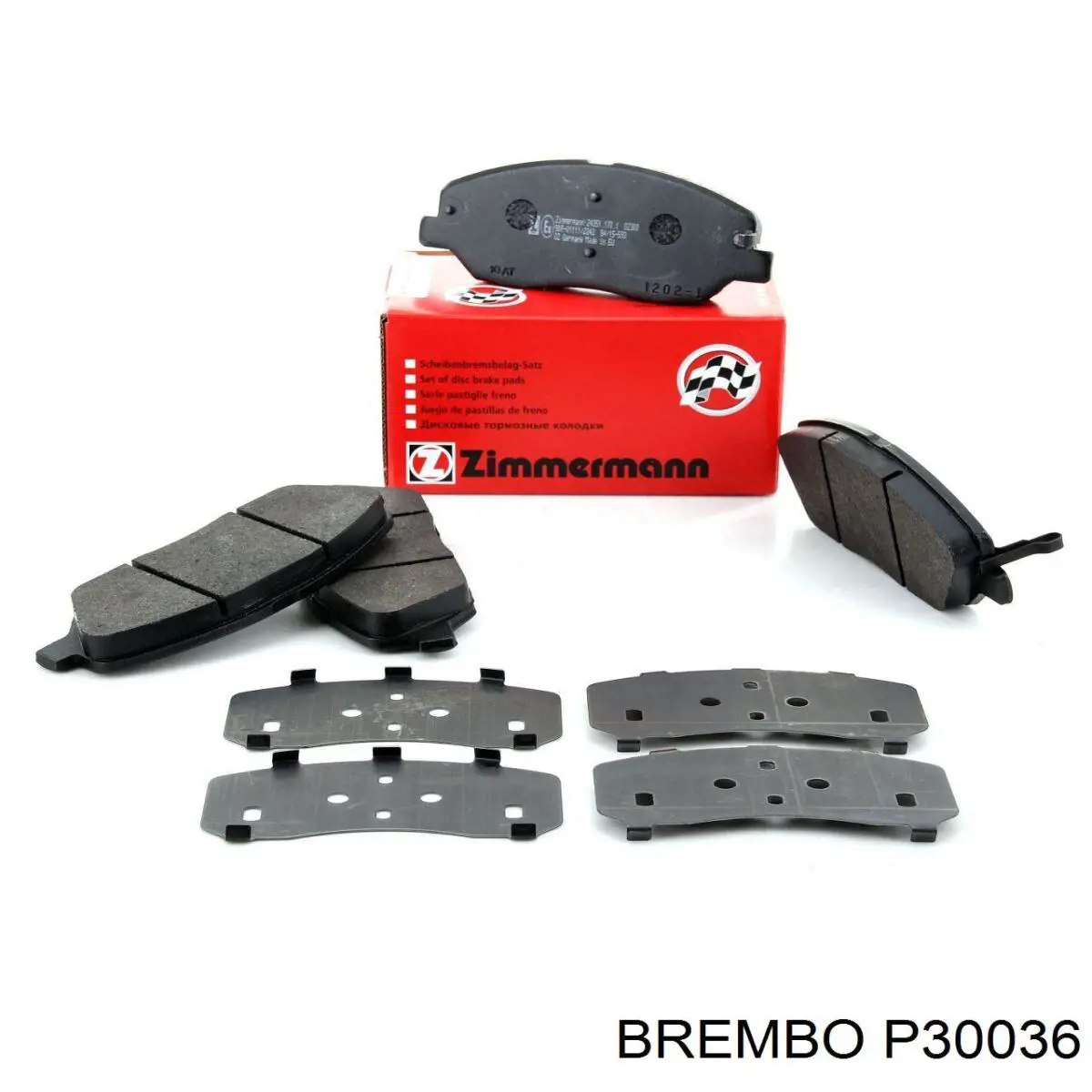 P30036 Brembo pastillas de freno delanteras