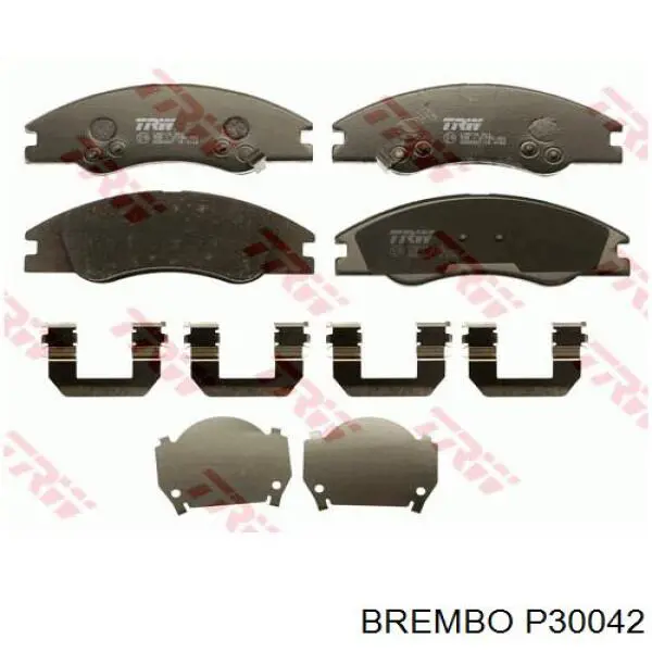 P30042 Brembo pastillas de freno delanteras