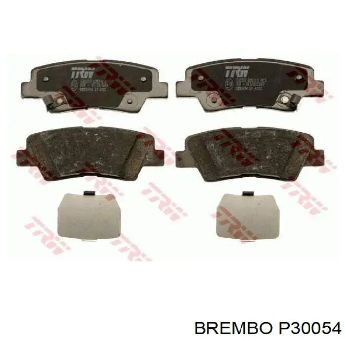 P30054 Brembo pastillas de freno traseras