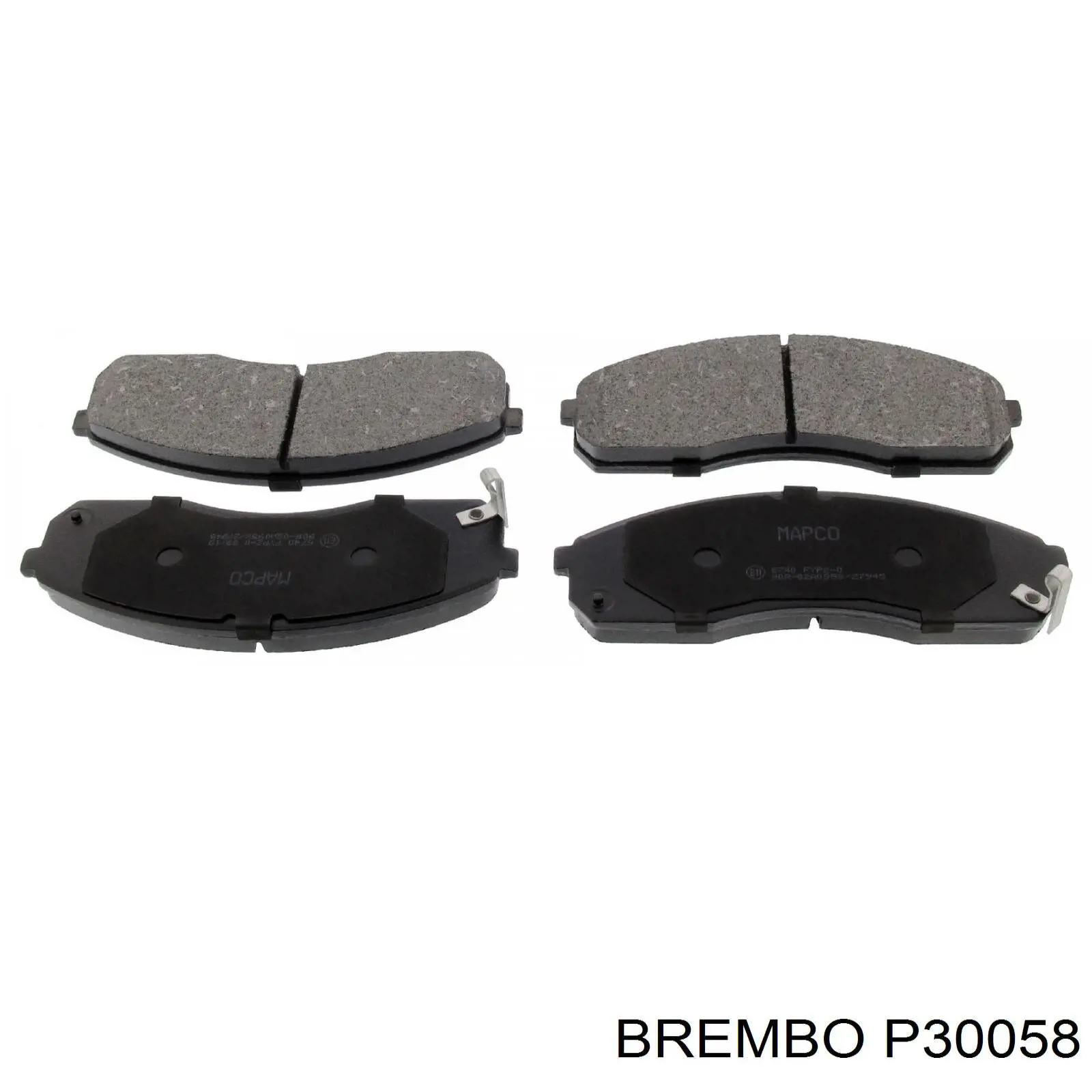 P30058 Brembo pastillas de freno delanteras