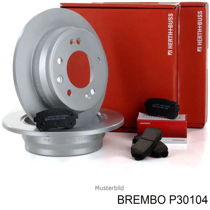 P 30 104 Brembo pastillas de freno traseras